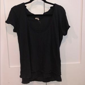 Dark gray short sleeve shirt
